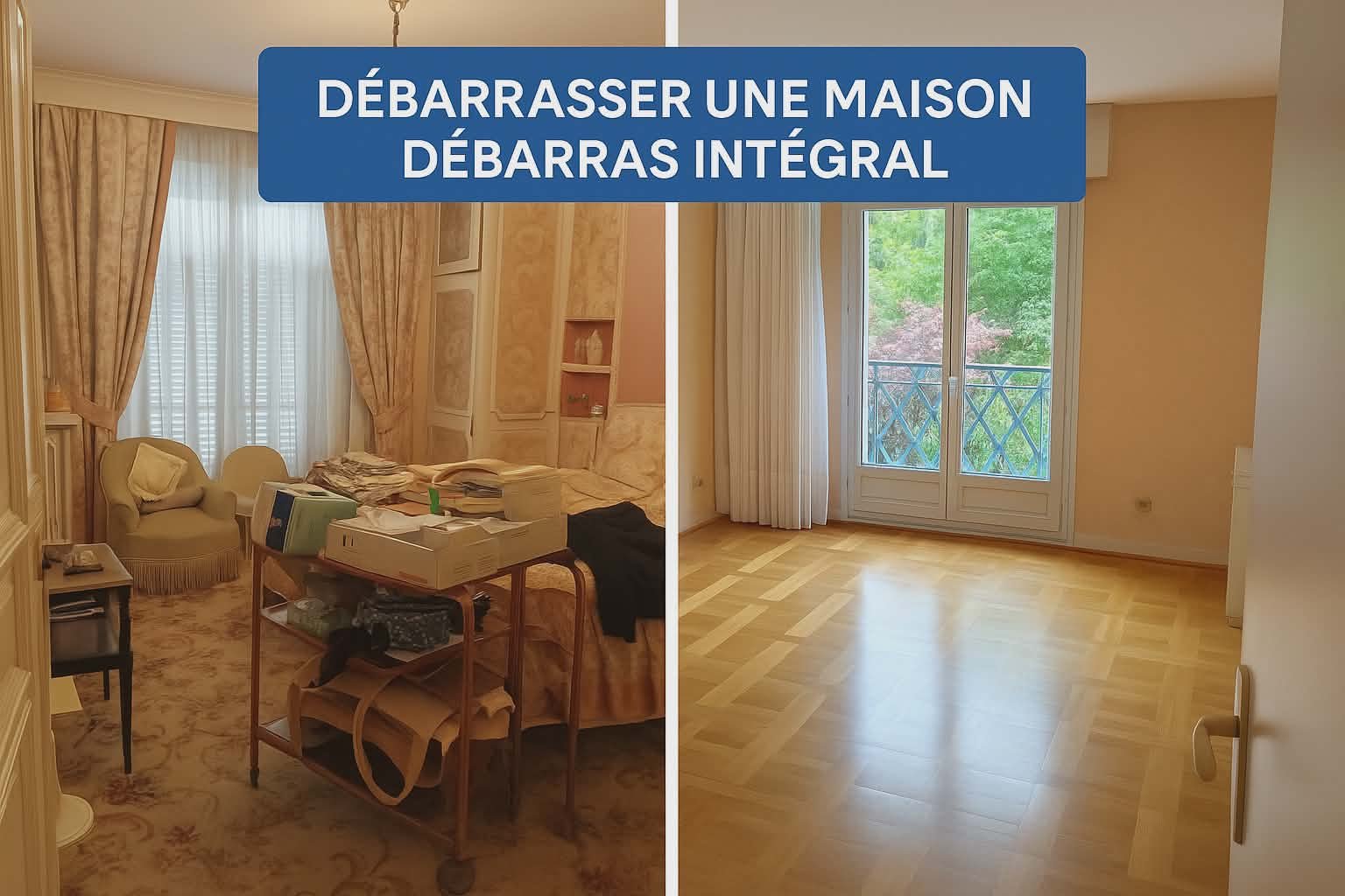 Débarrasser une maison Paris et Ile de France. Débarras intégral maison 91, 92, 93, 94, 95, 75, 77, 78