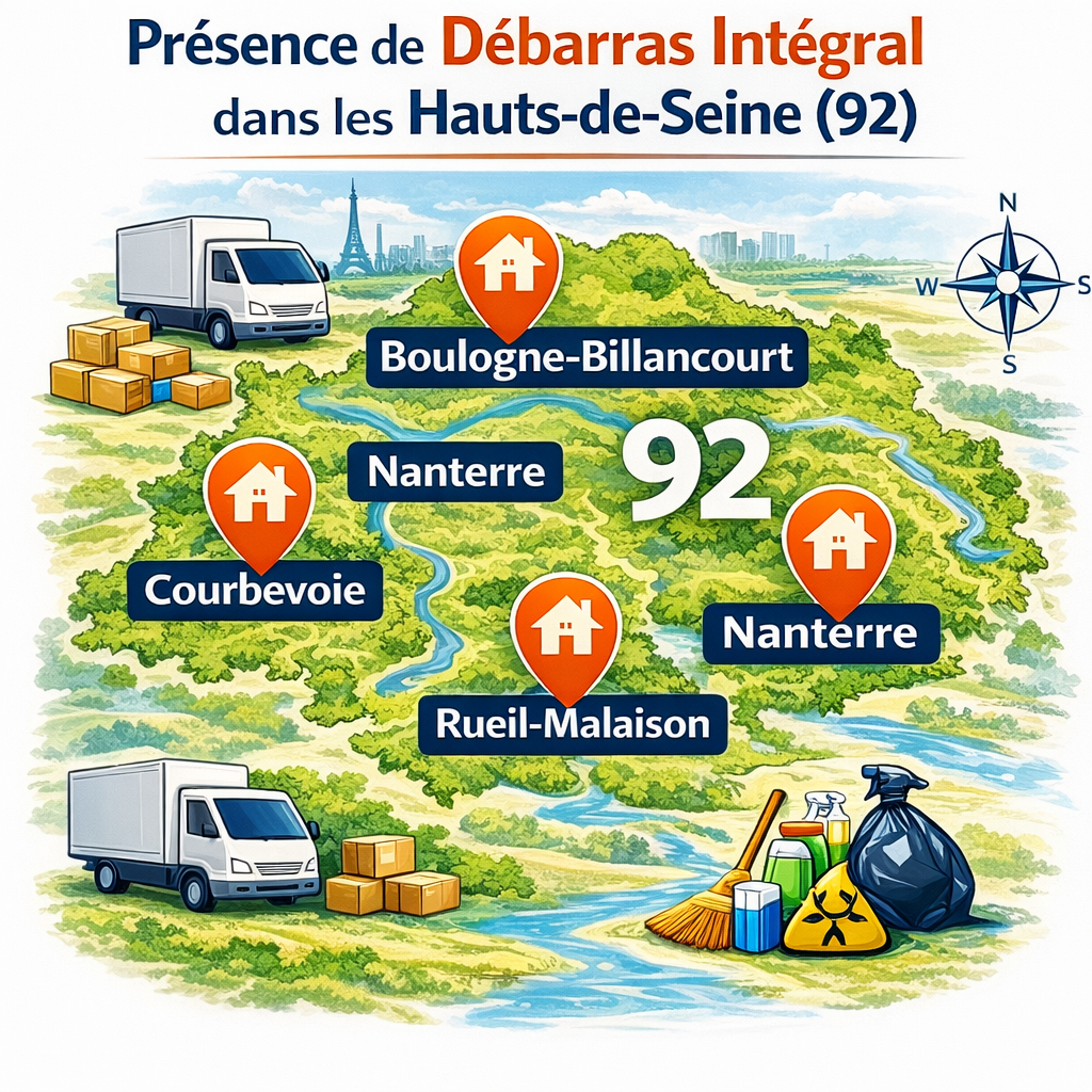 Débarras intégral en Hauts-de-Seine 92