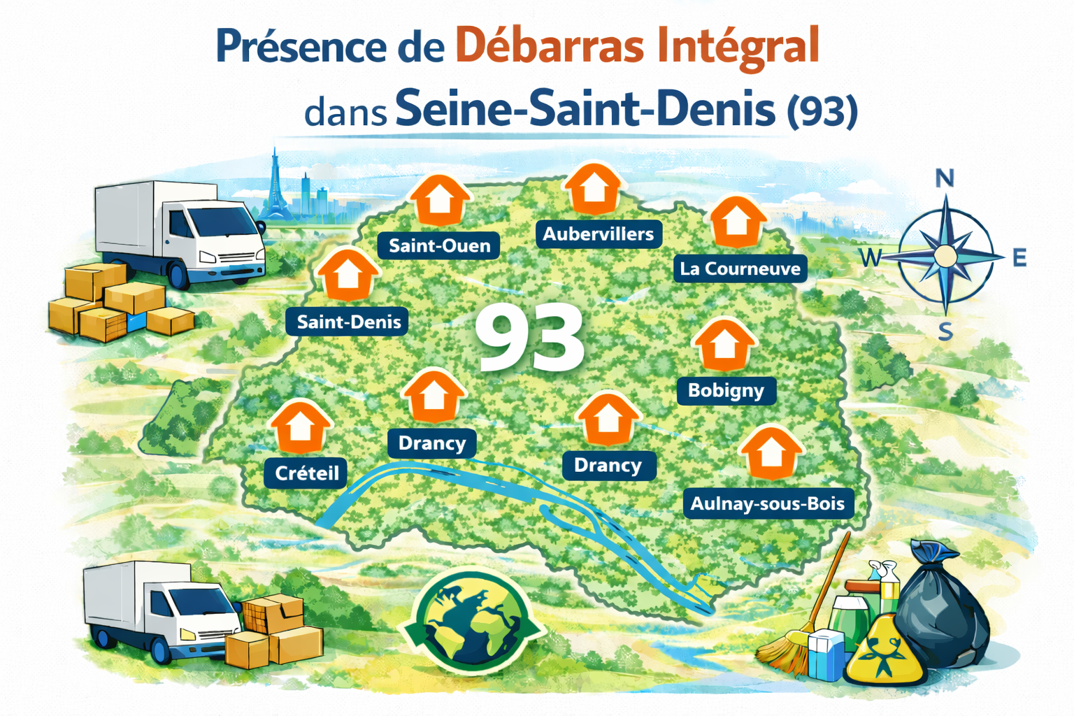 Débarras intégral en Seine-Saint-Denis 93