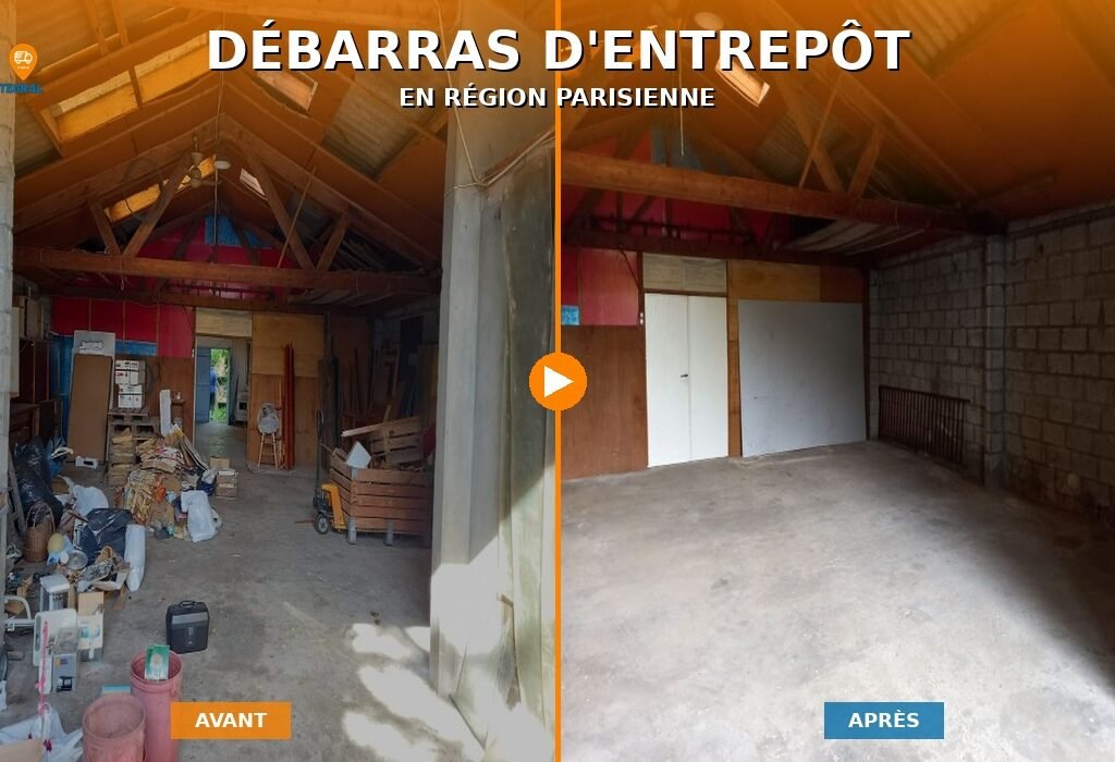 débarras locaux professionnels Paris entrepôt à vider avant après intervention