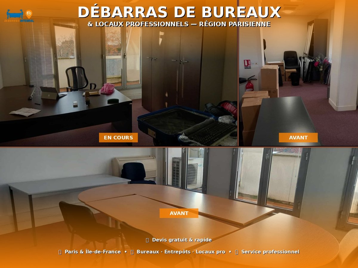 Débarras de bureaux à Paris et en Île-de-France