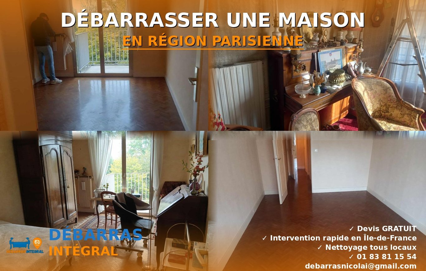 Débarras de maison en Île-de-France avec tri et valorisation